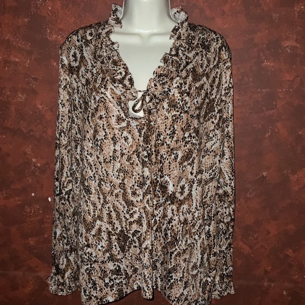 Animal print blouse
